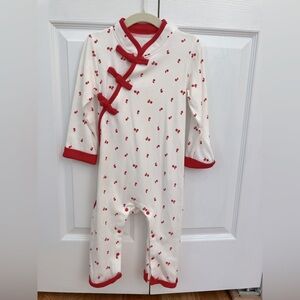 Chinese Baby bodysuit 12M Asian Kimono outfit Lunar New Year Baby One Piece